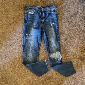 Joe's Jeans Distressed Blue Boyfriend Jeans
